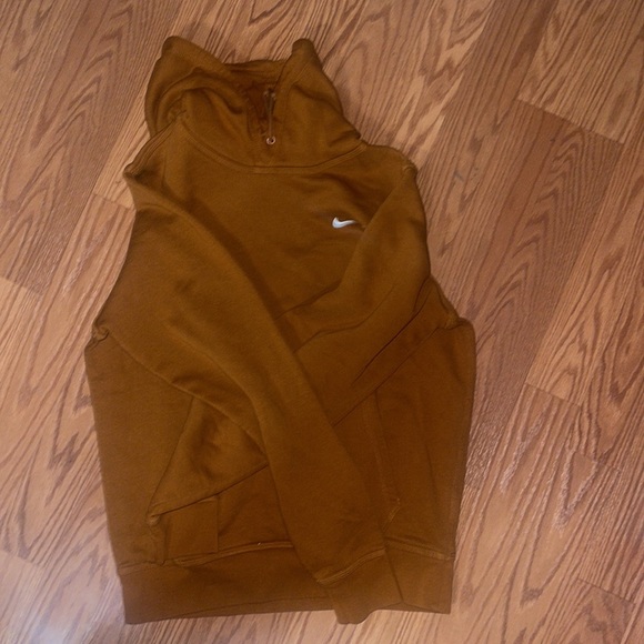 Nike Men Pull-Over Hoodie Brown size small - Picture 3 of 6